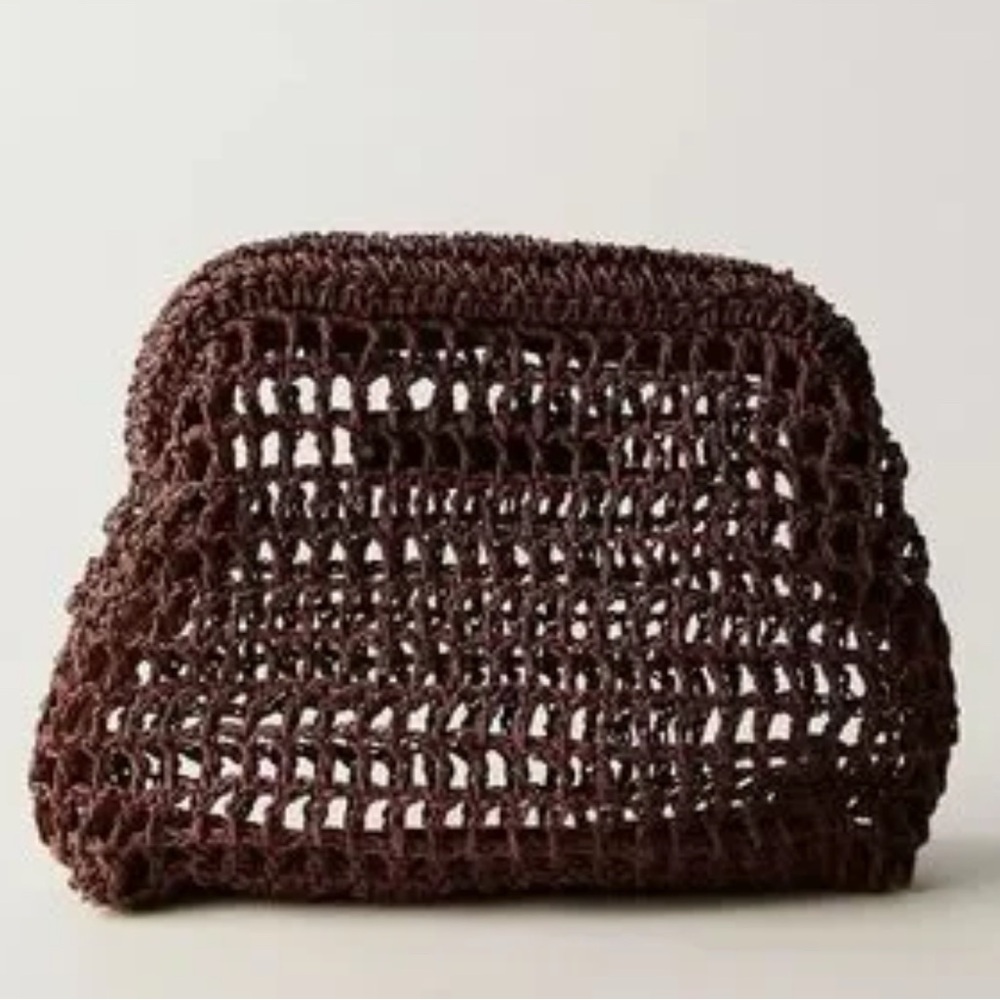 FREE PEOPLE Sand Bound Chocolate 100% Raffia NWT MSRP $58